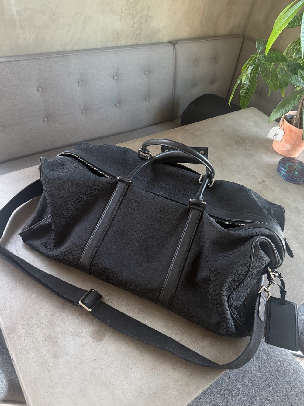 Coach Black Weekender Duffel Bag